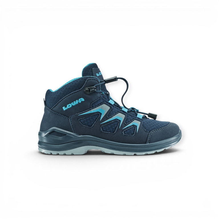 Lowa Wanderschuhe Innox Evo GTX QC (Synthetik/Textil, wasserdicht) navyblau/türkisblau Kinder