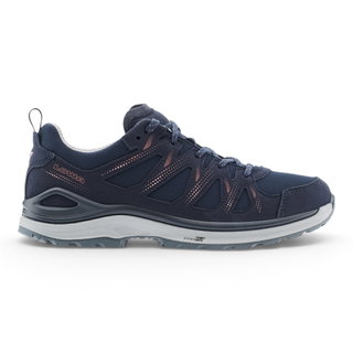 Lowa Wanderschuhe Innox Evo II GTX (All-Terrain, Textil/Mikrofaser, wassderdicht) navyblau/rotholz Damen
