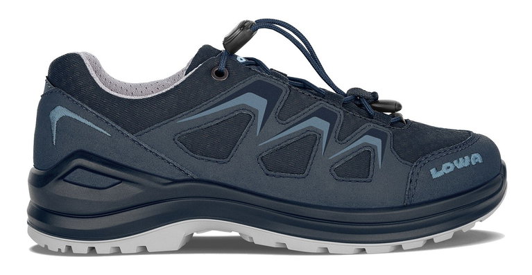 Lowa Wanderschuhe Innox Evo GTX LO (Textil/Synthetik, wasserdicht) stahlblau Kinder