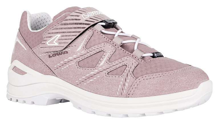 Lowa Wanderschuhe Innox Evo GTX Low (Synthetik/Textil, wasserdicht) rosa/weiss Mädchen