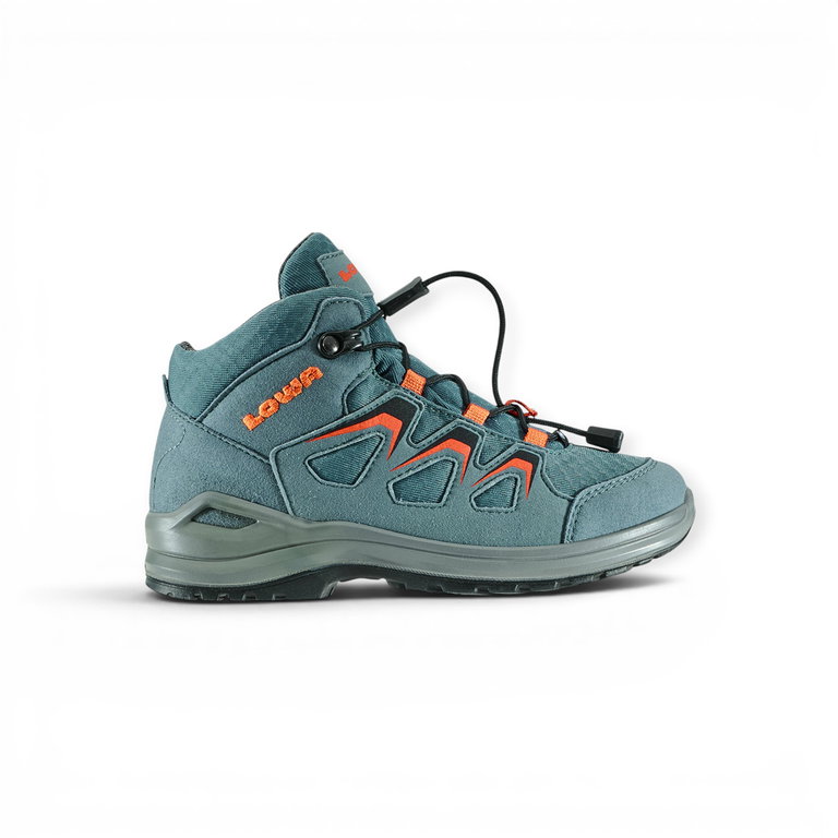 Lowa Wanderschuhe Innox Evo GTX QC (Synthetik/Textil, wasserdicht) dunkelpetrol/flame Kinder