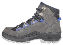 Lowa Wanderschuhe Kody Evo GTX Mid Junior (Veloursleder, wasserdicht) anthrazitgrau/blau Kinder