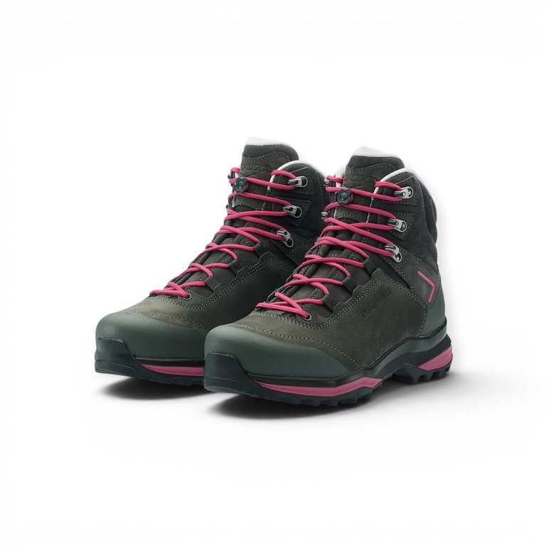Lowa Wanderschuhe Lady Light Evo LL (Trekking, Nubukleder) grau/pink Damen