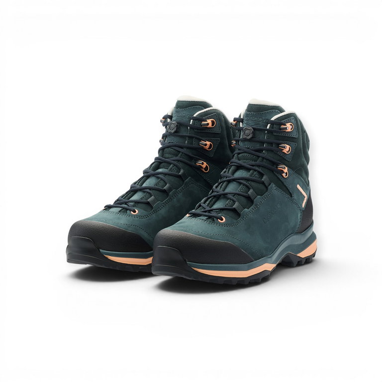 Lowa Wanderschuhe Lady Light Evo LL (Trekking, Nubukleder) navyblau/pfirsich Damen