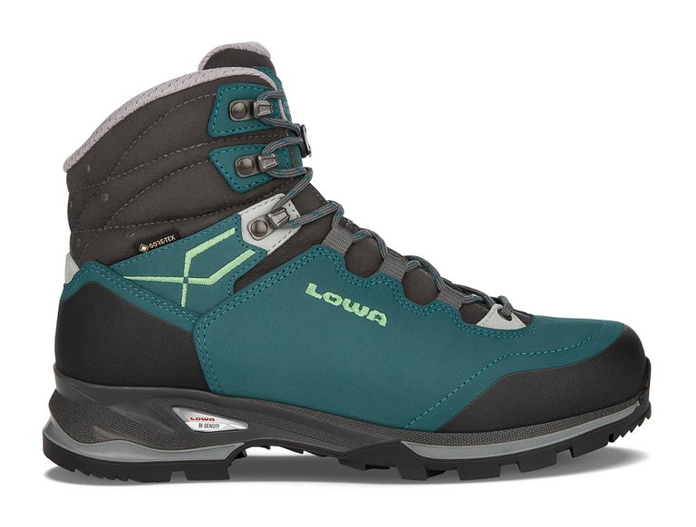 Lowa Wanderschuhe Lady Light GTX (Trekking, Nubukleder, wasserdicht) petrolblau/mintgrün Damen