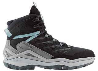 Lowa Wanderschuhe Maddox Mid GTX (All-Terrain, Textil/Synthetik, wasserdicht) schwarz/grau Damen