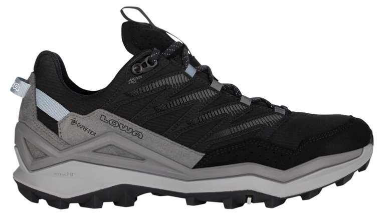Lowa Wanderschuhe Maddox Pro GTX Low (Textil/Synthetik, wasserdicht) schwarz/grau Damen