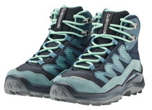 Lowa Wanderschuhe Maddox Pro Mid GTX Junior (Textil/Veloursleder, wasserdicht) navyblau/blau Kinder