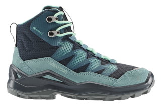 Lowa Wanderschuhe Maddox Pro Mid GTX Junior (Textil/Veloursleder, wasserdicht) navyblau/blau Kinder