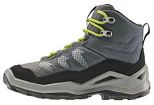 Lowa Wanderschuhe Maddox Pro Mid GTX Junior (Textil/Veloursleder, wasserdicht) schwarz/limone Kinder
