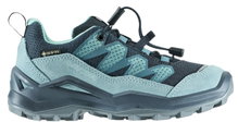 Lowa Wanderschuhe Maddox Pro Low GTX Junior (Textil/Veloursleder, wasserdicht) navyblau/eisblau Kinder