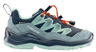 Lowa Wanderschuhe Maddox Pro Low GTX Junior (Textil/Veloursleder, wasserdicht) navyblau/rauchblau Kinder