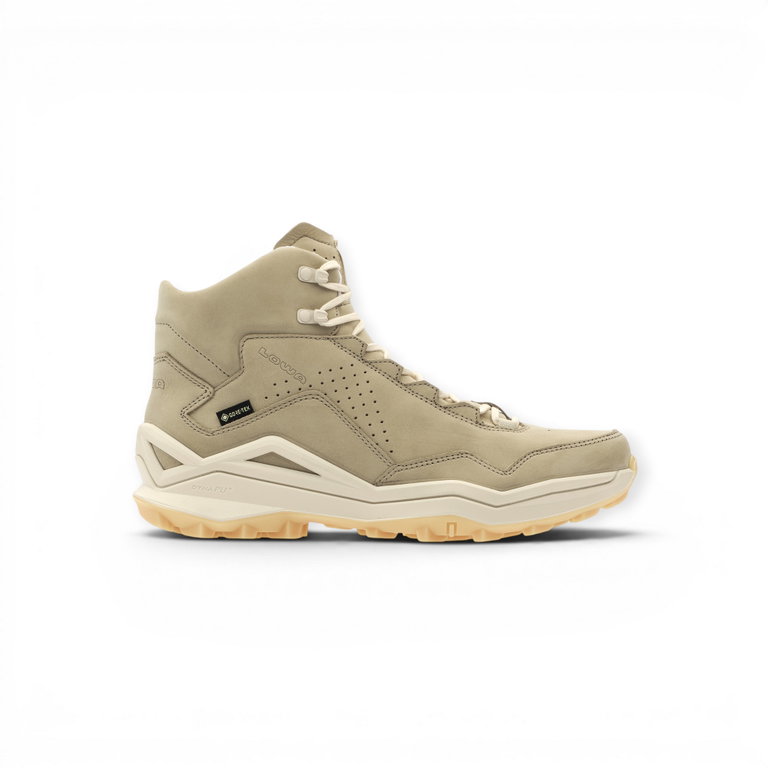 Lowa Wanderschuhe Maddox Pro LT GTX Mid (Fast-Hiking, Nubukleder, wasserdicht) beige Herren
