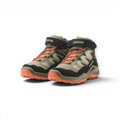 Lowa Wanderschuhe Maddox Pro Mid GTX Velcro Junior (Textil/Veloursleder, Klett­ver­schluss, wasserdicht) olivgrün/schwarz Kinder