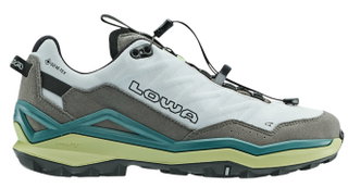 Lowa Wanderschuhe Maddox Pro Low GTX SL (Fast-Hiking, Textil/Synthetik, wasserdicht) grau/farn Herren
