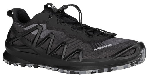 Lowa Wanderschuhe Merger Low GTX (All-Terrain, Synthetik/Textil, wasserdicht) schwarz Herren