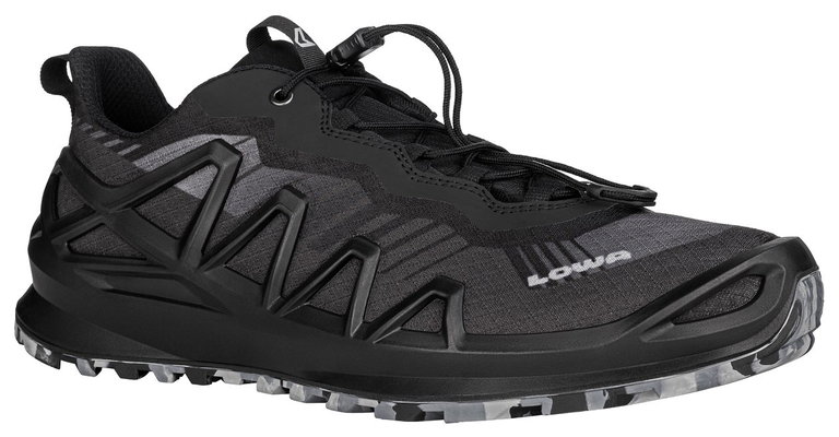Lowa Wanderschuhe Merger Low GTX (All-Terrain, Synthetik/Textil, wasserdicht) schwarz Herren