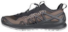 Lowa Wanderschuhe Merger Low GTX (All-Terrain, Synthetik/Textil, wasserdicht) nussbraun/anthrazitgrau Herren