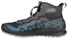Lowa Wanderschuhe Merger Mid GTX (All-Terrain, Synthetik/Textil, wasserdicht) stahlblau/anthrazitgrau Herren