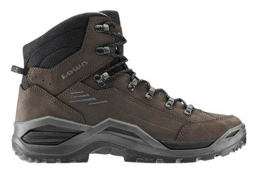 Lowa Wanderschuhe Renegade EVO LL Mid (All-Terrain, Nubukleder) dunkelbraun/schwarz Herren