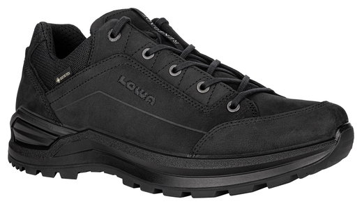 Lowa Wanderschuhe Renegade EVO Low GTX (All-Terrain, Nubukleder, wasserdicht) schwarz/schwarz Herren