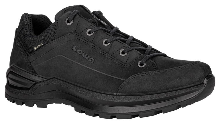 Lowa Wanderschuhe Renegade EVO Low GTX (All-Terrain, Nubukleder, wasserdicht) schwarz/schwarz Herren