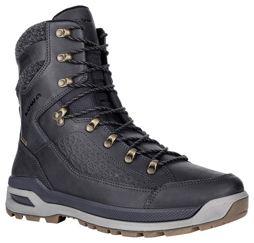 Lowa Wanderschuhe Renegade Evo Ice GTX (Winter, Glattleder, wasserdicht) navyblau/dunkelgrau Herren