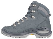Lowa Wanderschuhe Renegade Evo Mid GTX (All-Terrain, Nubukleder, wasserdicht) stahlblau/altrosa Damen