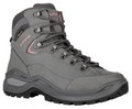 Lowa Wanderschuhe Renegade Evo Mid GTX (All-Terrain, Nubukleder, wasserdicht) graphitegrau/rosa Damen