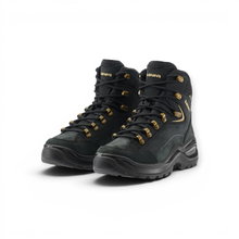 Lowa Wanderschuhe Renegade Evo Mid GTX (All-Terrain, Nubukleder, wasserdicht) schwarz/champagner Damen