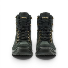 Lowa Wanderschuhe Renegade Evo Mid GTX (All-Terrain, Nubukleder, wasserdicht) schwarz/champagner Damen