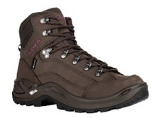 Lowa Wanderschuhe Renegade Mid GTX (All-Terrain, Nubukleder, wasserdicht) 2024 espressobraun Damen