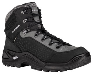 Lowa Wanderschuhe Renegade Warm Mid GTX (Winter-All-Terrain, wasserdicht) schwarz/grau Herren