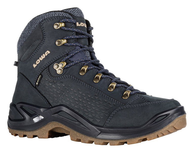 Lowa Wanderschuhe Renegade Warm Mid GTX 2024 (Winter-All-Terrain, wasserdicht) navyblau Herren