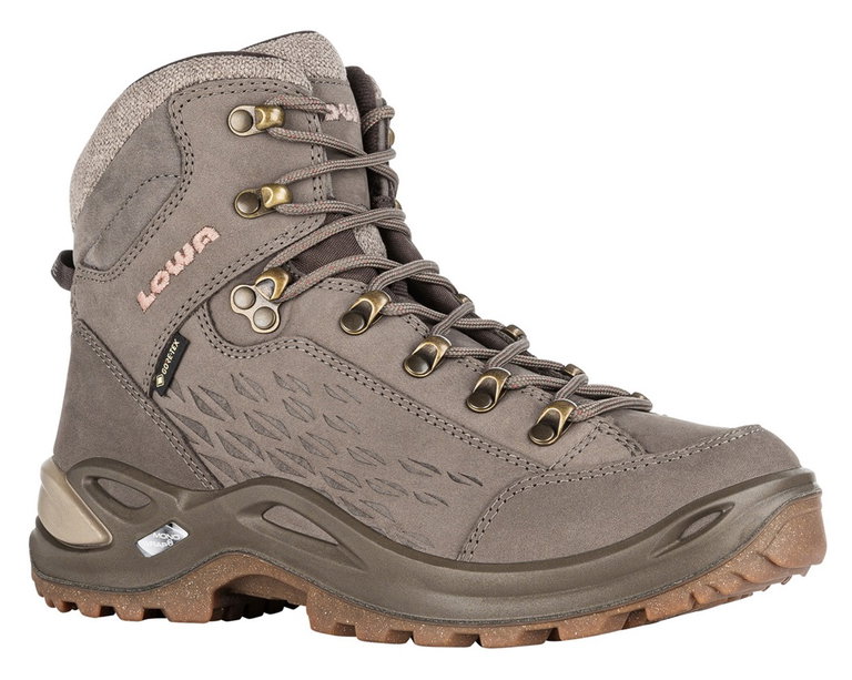 Lowa Wanderschuhe Renegade Warm Mid GTX (Winter-All-Terrain, wasserdicht) dunkelbraun Damen