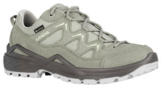 Lowa Wanderschuhe Sirkos Evo Low GTX (Veloursleder/Textil, wasserdicht) seegrasgrün/mintgrün Damen