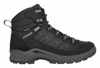Lowa Wanderschuhe Taurus Pro Mid GTX (All-Terrain, Veloursleder/Textil, wasserdicht) 2024 schwarz Damen