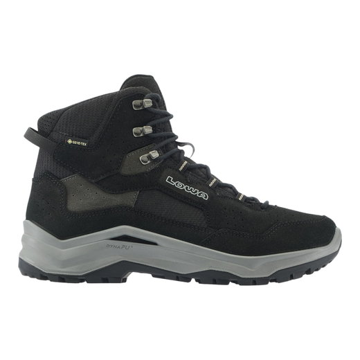 Lowa Ventierra GTX MID hiking shoes (suede/textile, waterproof) black/grey men's
