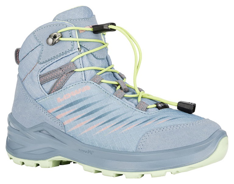 Lowa Wanderschuhe Zirrox II GTX MID Junior (Multifunktion, wasserdicht) arktisblau/mintgrün Kleinkinder