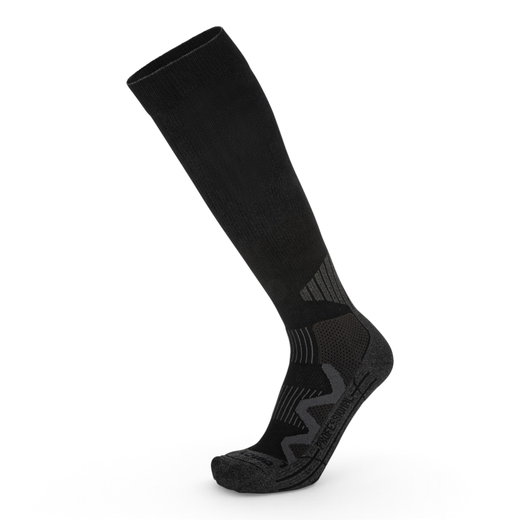 Lowa Wandersocke Calf Kompressionssocke Pro (für Entlastung und Unterstützung) schwarz - 1 Paar