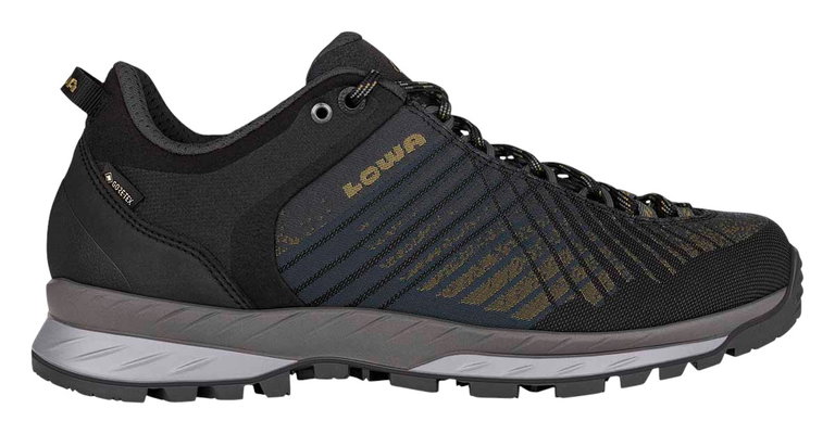 Lowa Wandersschuhe Carezza GTX Low 2024 (Synthetik, Trekking, wasserdicht) anthrazit/bronze Herren