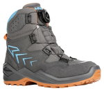 Lowa Winterschuhe Firo GTX (Textil/Synthetik, wasserdicht) anthrazitgrau/türkis Kinder