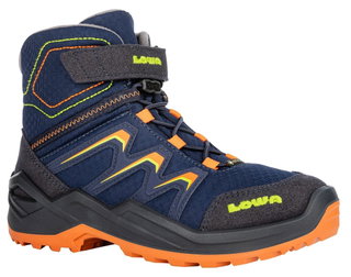 Lowa Winterschuhe Maddox Warm GTX Kid (wasserdicht) navyblau/orange Kinder
