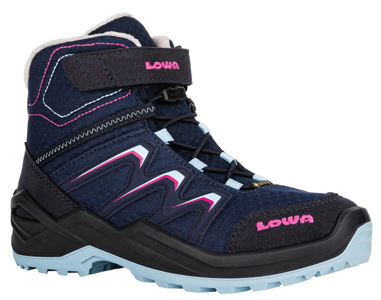 Lowa Winter Shoes Maddox Warm GTX Kid (waterproof) navy blue/berry Children
