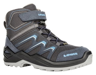 Lowa Winter Shoes Maddox Warm Mid GTX (Textile/Synthetic, waterproof) 2024 steel blue toddlers