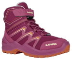 Lowa Winterschuhe Maddox Warm Mid GTX (Textil/Synthetik, wasserdicht) pink/orange Mädchen