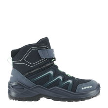 Lowa buty zimowe Maddox Warm Mid GTX (tekstylia/synteza, wodoodporne) 2026 granatowo-zielone dla małych dzieci