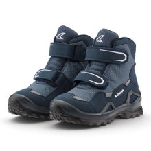 Lowa Winterschuhe Milo Evo GTX High (Klettverschluss, Textil/Synthetik, wasserdicht) 2026 blau/navy Kleinkinder