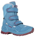 Lowa Winterschuhe Milo Evo GTX High (Textil/Synthetik, wasserdicht) türkisblau Kinder