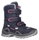 Lowa Winterschuhe Milo Evo GTX High (Textil/Synthetik, wasserdicht) navyblau/beere Kinder